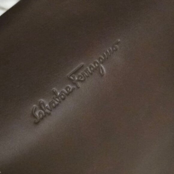 Salvatore Ferragamo Dark Brown Leather Handbag - Picture 16 of 16